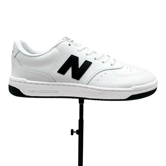 New Balance Other - New Balance Mens BB80 Casual Leather Sneakers Size 8 White Black Low Top Fashion